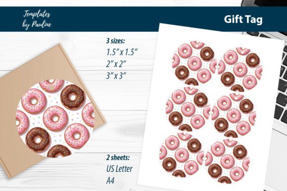Add a Sweet Touch to Your Gifts with Donut Packaging Gift Tags Print and Cut
