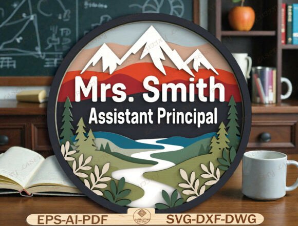 Assistant Principal Door Sign SVG: Elevating Office Identity with Custom Design