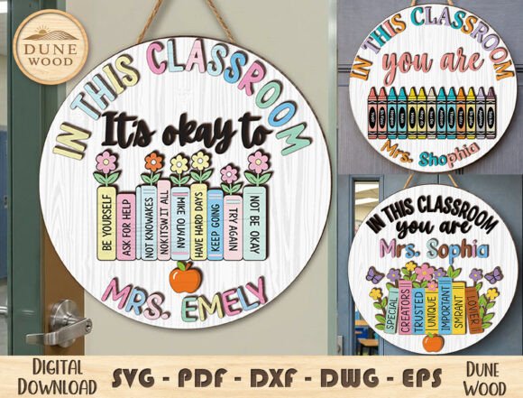 Classroom Door Sign Laser Cut File: A Guide to Creating Inspiring Decor