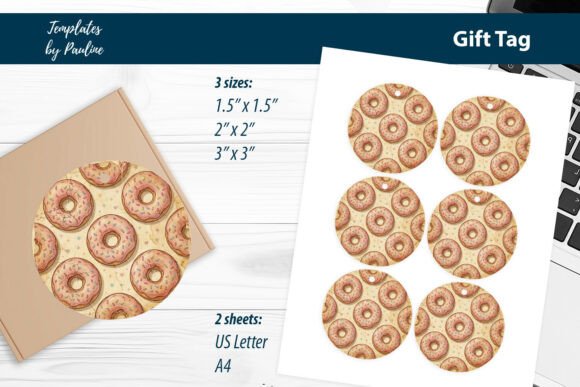Donut Scrapbook Tags Printable: The Sweetest Way to Personalize Your Gifts