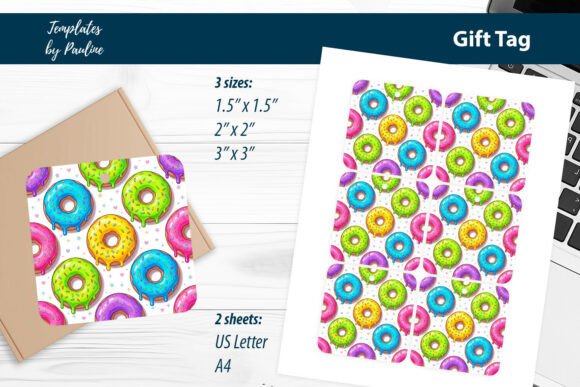 Donut Shower Favor Tags Print and Cut