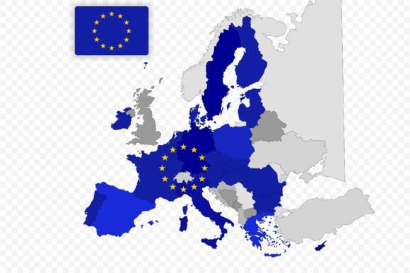 European Union Flag and Map: A Visual Tool for Unity and Education
