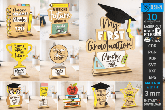 Kids Graduation Awards Laser Cut Bundle