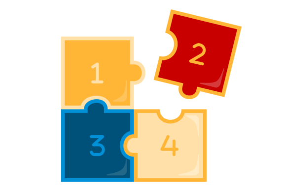 Mastering the Four-Piece Jigsaw Puzzle for Early Learning