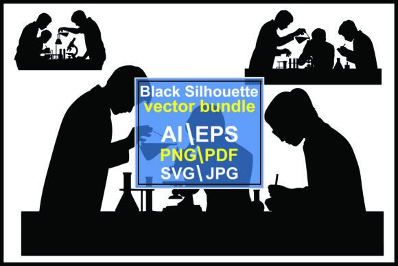 Silhouettes People a Laboratory Science: A Practical Guide to Scientific Vector Resources