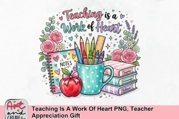 Teaching is a Work of Heart PNG: A Strategic Teacher Appreciation Gift