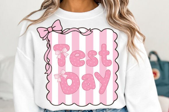 Test Day SVG, Coquette Teacher PNG: A Stylish Touch for Educators and Students Alike